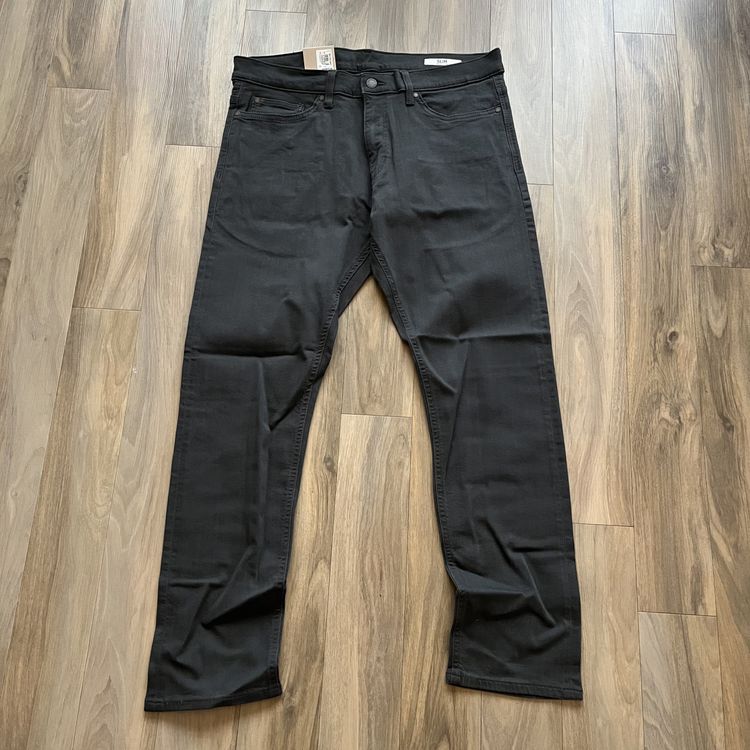 BNWT Marks & Spencer Slim Fitted Denim Jeans Short,  Grey image 4